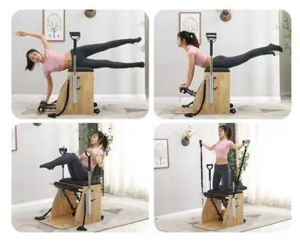 Studio Balance Training 4 разпоредбите на пружини за всяка пролетна разпродажба на комбиниран стол за пилатес от дърво