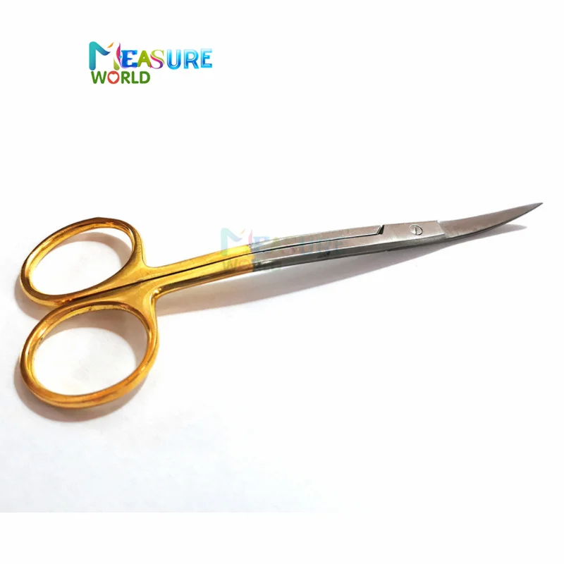 Обикновените евтини медицински, хирургически ножици за очите 9,5 см козметични ножица за рязане на платове експрес-ножици за двойна век резервни Части, за инструменти
