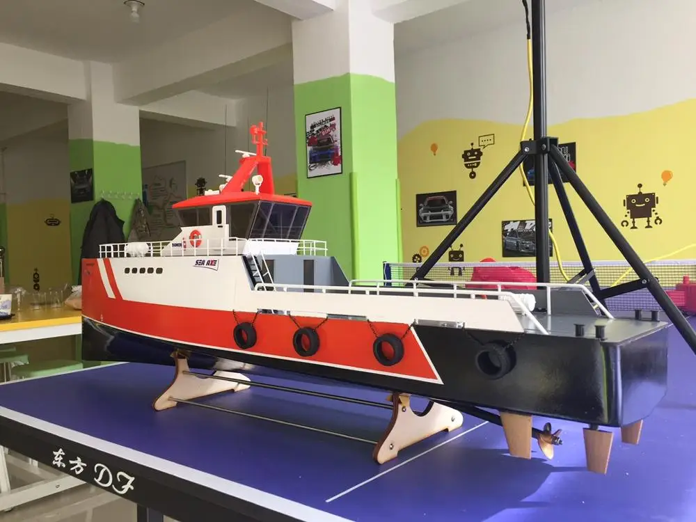 Дължина 90 см Комплекти модели на кораби DAMEN SEAAXE 3307 имитация на кораб модел с дистанционно управление