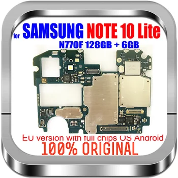128 GB ROM, 6 GB RAM Оригинал За Samsung Galaxy NOTE 10 LITE N770F Версия ЕС дънна Платка Отключена дънна Платка Логика Платка