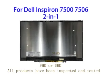 15,6 инча За Dell Inspiron 7500 7506 2-в-1 P97F P97F001 P97F004 FHD или UHD LCD дисплей със Сензорен екран В събирането на Подмяна на дисплея