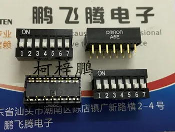 1бр Внесен японски вграден превключвател на код за набиране A6E-7104-N 7-битов ключ за кодиране на клавишите 2.54 мм