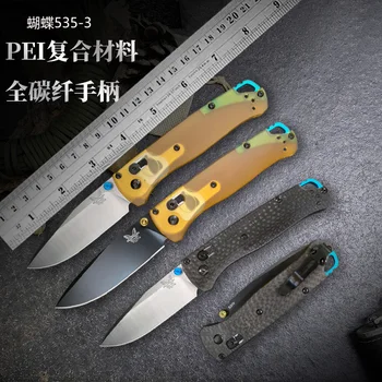 535-3 сгъваем нож със стоманени остриета D2, преносими висококачествени мултифункционални ножове за оцеляване в къмпинг EDC