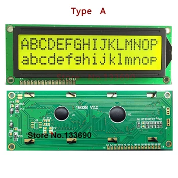 5ШТ по-Голям LCD дисплей 1602 16x2 Голям Символ на Голям размер на Жълто-Синьо Дисплейный модул 122*44 мм HD44780 SPLC780D LMB162GBY