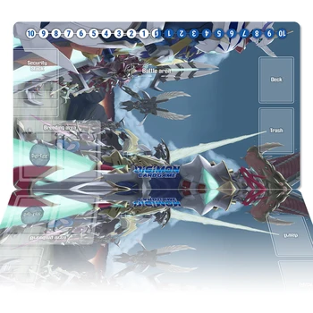 Digimon Playmat Royal Knights DTCG CCG Игра Търговски Карти, Игри Мат Аниме Подложка За Мишка Настолен Мат Игрови Аксесоари Зона и Чанта