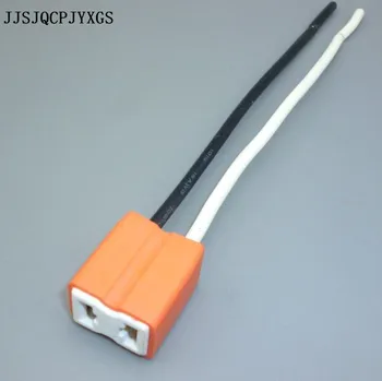JJSJQCPJYXGS 50шт 16AWG 14,5 см меден кабел керамични кола лампи H7, автоматична контакта на крушката H7, автомобилен конектор H7