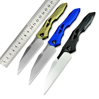 Ks 7650 Сгъваем нож EDC с джобна алуминиева дръжка за самозащита на открито, Походный Тактически Нож, Бойни Преносими инструменти