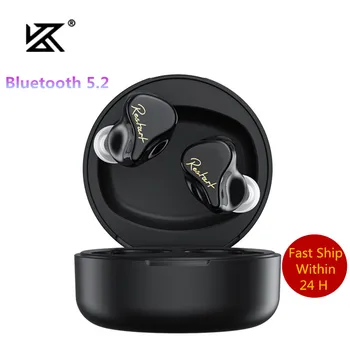 KZ SKS Black TWS Bluetooth 5.2 1BA + 1DD Хибридни Слушалки Слот Спортни Слушалки С Докосване, Шумоподавляющая Слушалки KZ Z1 S1 Z3