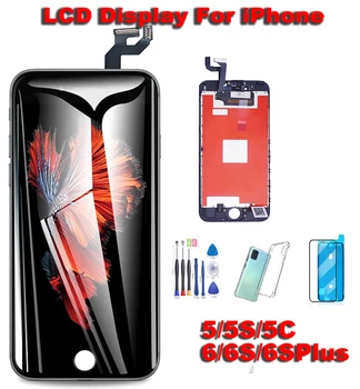 OEM 1: 1 LCD дисплей За iPhone 6 6S Plus Дисплей Смяна на Сензорен LCD екран Дигитайзер възли За iPhone 5 5S 5SE 5C