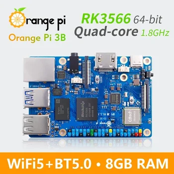 Orange Pi 3Б 8 GB оперативна ПАМЕТ DDR4 RK3566 Мини-КОМПЮТЪР Orangepi 3Б WiFi Bluetooth МОЖНО SBC Одноплатный компютър Orangepi3B Такса развитие