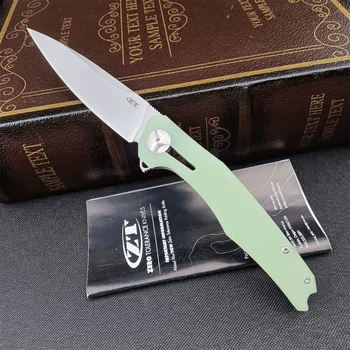 Zt0707 Сгъваем нож на нулева толерантност D2 Острието G10 Дръжка Тактически Джобни Ножове за оцеляване EDC Инструмент за нощуване на открито Подарък