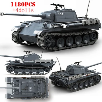 Военна Германската Пантера е Среден Танк, градивните елементи на WW2 Армейское Оръжие IS-2M Тигър 131 Тежки Танкове Тухли, Детски Играчки, Детски Подаръци