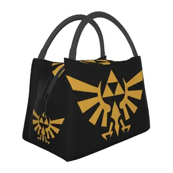Гореща игра Zeldas Legend, изолирано чанта за обяд, за жени, за многократна употреба охладител, каса за bento, на пощенската кутия за пикник, пътуване