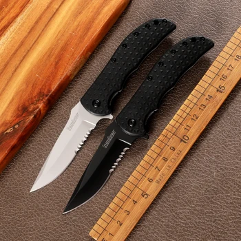 Допълнителен сгъваем нож Kershaw 3650 Volt II с пълен /зазубренным острие практичен ловен инструмент за самозащита на открито, прорезна остър инструмент EDC