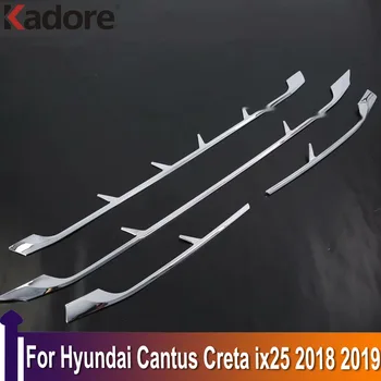 За Hyundai Cantus Creta ix25 2018 2019 Хромирани Предните Централни решетки, състезателни решетки, Апликации, Външни Аксесоари