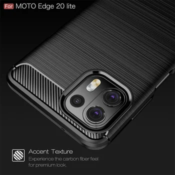 За корицата на Motorola Moto Edge 20 Lite Калъф За Мото Edge 20 Lite делото устойчив на удари Мек калъф от TPU За Мото Edge 20 Lite Fundas