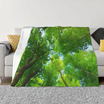 Зелени гори, Царство на Земята, Красив дизайн, каре, космати одеяла, топло одеяло за зимата