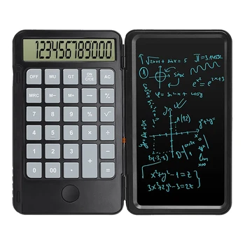 Калкулатор с 12-фигурални дисплей, акумулаторна батерия многофункционален ръчен калкулатор за училището офис
