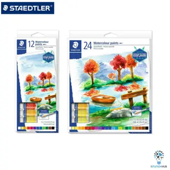 Комплект цветни тюбиков за акварельных бои Staedtler Разнообразни 8880, высокопигментированные, ярки цветове, се предлагат в комплект от 12 или 24 цвята