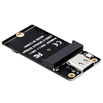 Конвертор SSD M. 2 Type C USB3.2 Gen2x2 NVME Странично Board 20 gbps Такса за Преобразуване на 2000 Mbps за SSD 2230/42/60/80 Директен доставка