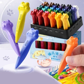 Миещи се Цветни моливи За рисуване на деца Пастели за Рисуване и занаяти Раскрашивающий молив Детски Образователни Писалка за рисуване F19E