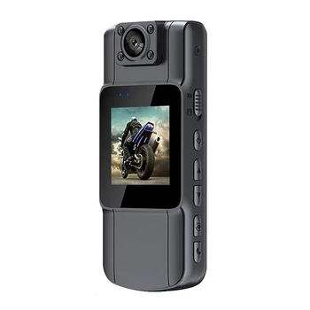Мини камера за тялото 4K UHD с аудио - и видеозаписью, живот на батерията, Wi-Fi Камера с 1,54-инчов TFT-екран и Управление на заявление за Нощно Виждане