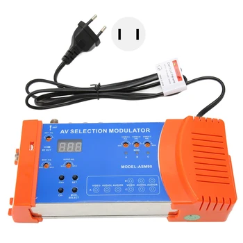 Модулатор за избор на AV Професионален модулатор стандарт PAL NTSC VHF UHF RF за домашния телевизор 100-240 В