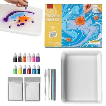Набор от цветове за водния мрамор, Комплекти за оцветяване на водата За деца, Подаръци за Коледа, Деня на Благодарността, Великден за момчета и момичета на възраст от 6 до 7 години