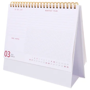 Настолни стативи за рисуване Настолен календар в 2024 година Месечно планиране на декоративен офис