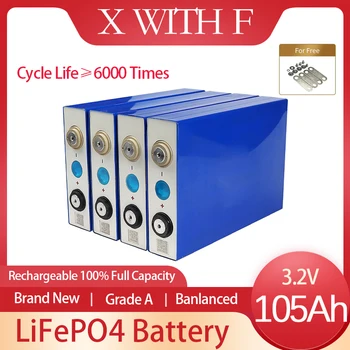 Нов блок акумулаторни елементи LiFePO4 3,2 105 Ah захранващ Блок САМ Акумулаторни батерии Литиево желязо фосфат слънчеви батерии за АВТОБУСА