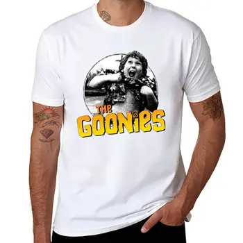 Нова тениска с логото на Chunk The Goonies, блуза с смешно момче, эстетичная облекло, тениски възвишеното, къса тениска, тениска за мъже