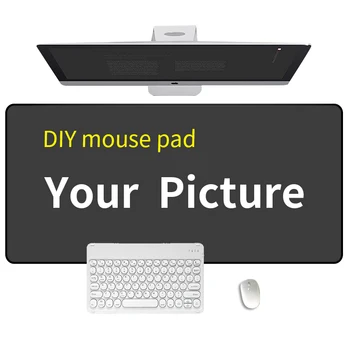 Потребителски компютри на тепиха Отпечатайте Голяма подложка за мишка с любимото Си изображение на Потребителски подложка за игра Индивидуален Геймърска подложка за мишка XXL Настолна възглавница