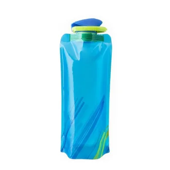 Преносим Ultralight Сгъваема Чанта за вода 700 мл Чанта за бутилка с вода Спортни принадлежности за активна почивка, Туризъм Бягане Мека Фляжка Бутилка за вода
