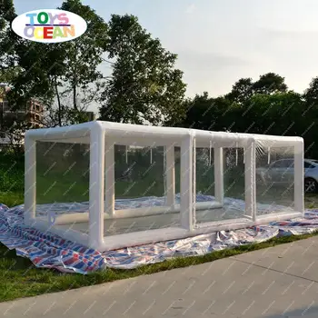 прозрачна надуваема палатка балон за съхранение на покрива на гаража кола