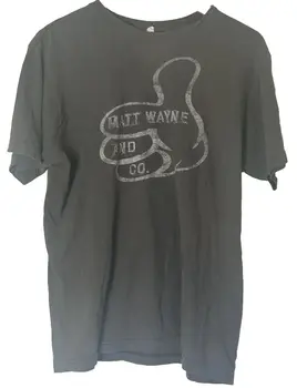 Риза Мат Wayne & Company, на живо риза с кръгло деколте и къс ръкав, тениска група Anvil M