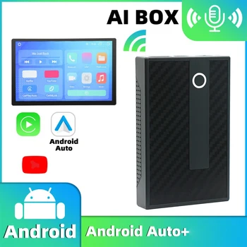 Свързан към безжична мрежа Carplay AI Box Android Auto Безжичен адаптер Android 13 Система 2 + 32G 4 ядра Поддържа Netflix, YouTube