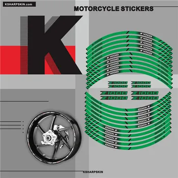 Стикер за вътрешно колело на мотоциклета, джанти, отразяваща декоративен знак, стикер за KAWASAKI Z1000