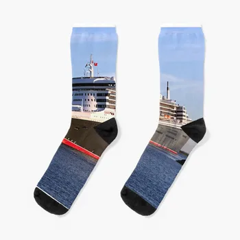 Чорапи за круизен лайнер Queen Mary 2, компресия мъжки чорапи за тенис на Хелоуин, луксозни дамски чорапи
